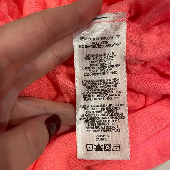 Bright Pink Calvin Klein Performance Workout Top - Picture 5 of 6